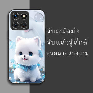สำหรับ Huawei Honor X6B เคสศัพท์กันตกน่ารักลายน้องหมาสีขาวหิมะ บุคลิกภาพทันสมัย