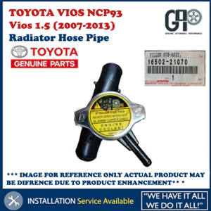 TOYOTA VIOS 1.5 (2007-2013) NCP93 Radiator Hose Pipe 16502-21080 16502-21070