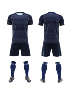 2526 Blank football uniform set club plain jersey diy Custom Messi C Royaamal training uniform