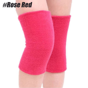 1Pair Elastic Towel Knee Pads Dance Protection Cover Winter Warm Thermal Knee Sleeves for Joint Pain Arthritis Relief Lady Men