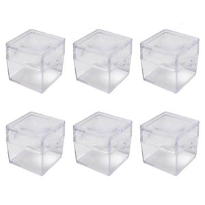6PCS Mini Square Insect Observation Boxes With Magnifier For Kids Outdoor Exploration Safe Plastic Insect Viewer Container