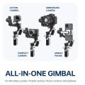 [CLEARANCE] FeiyuTech SCORP Mini 2 Handheld 3-Axis Gimbal Stabilizer with Built-in AI Tracking Module, 1.2kg Max Payload, 1.3" OLED Touchscreen with Wired & Bluetooth Control for Smartphones, Compact, Action and Mirrorless Cameras - Black, White | JG Supe. 