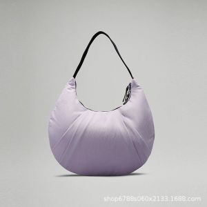 lululemon Bag 10L Croissant bag waterproof nylon yoga bag bag new lightweight large-capacity dumpling bag