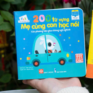 Sách - 200 Từ Vựng Mẹ Cùng Con Học Nói Cho Bé 0-3 Tuổi