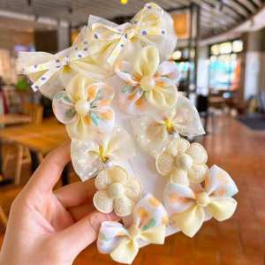 BECORATE Childrens Hairpin Princess Little Girl Sweet Cute Mesh Broken Hair Clip Cute Baby Does Not Hurt Hair Headdress Suit