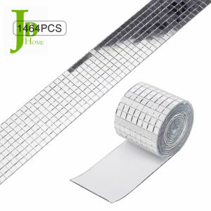 mosaic 3D three-dimensional waist line 100CMX4CM side strip skirting line Home interior decoration creative DIY patch glass mirror background KTV decorative patch waterproof wall sticker wallpaper baseboard self adhesive Waistline Border Tile Wall Sticker