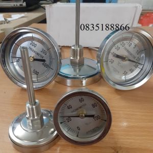 Đồng hồ đo nhiệt độ bằng inox dạng cơ DAEWON 100 độ C loại nhỏ : Mặt 5cm - Chân cảm ứng 7cm