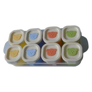 Bé lưu trữ container 4 ngăn khay Khay đông bằng Silicone với chức năng nấu ăn vệ sinh cho ăn tổ chức