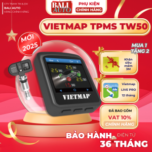 Bộ cảm biến áp suất lốp Vietmap TW50 Hiển thị áp suất lốp tốc độ giới hạn cảnh báo giọng nói