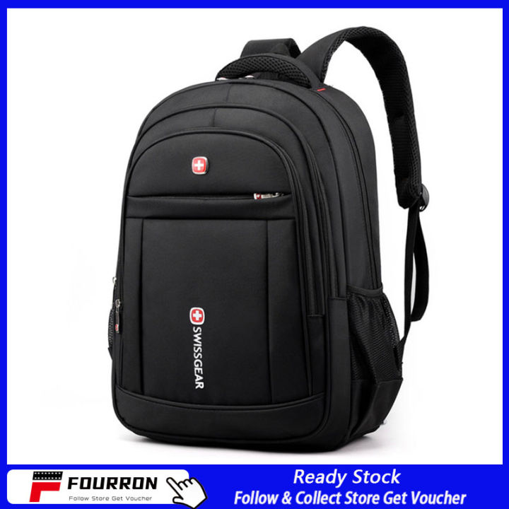 100 Original FOURRON 2021 Hot Sale Swiss Gear Notebook Laptop 15 inch Backpack SWISS Men and Women Backpack Computer Notebook Bag Black intl Lazada Singapore