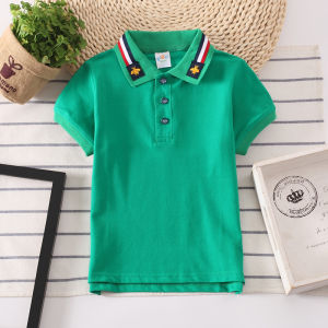 Kids shirt Boy Polo Shirt Cotton Parent-child outfit banquet 2-16 years Cotton Fashion and Lively Ready Stock