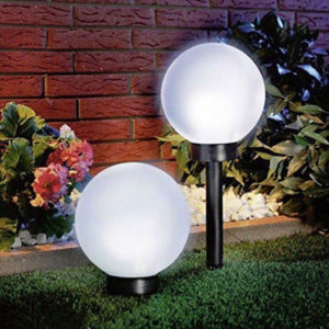 MLADEN Raya Solar Panel LED Round Ball Light Outdoor Waterproof Lawn Light Courtyard Lamp Pelita Lampu Hiasan