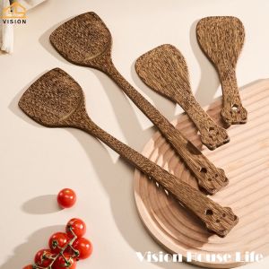 Tầm Nhìn thìa trộn bằng gỗ Cho Không Dính Pan Chịu Nhiệt Nồi Xẻng Hộ Gia Đình MUỖNG CƠM Thân Thiện Với Môi thìa gỗ Xẻng Đồ dùng nấu ăn cho nhà bếp Cho An Toàn Nấu Ăn
