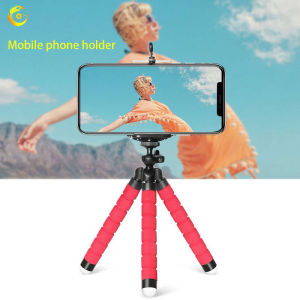 Mini Flexible Sponge Octopus Tripod for Android iPhone SLR Mobile Phone Holder Digital Camera Tripod Ever-changing Selfie Phone Stand