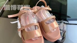 [Free Shipping] WomenS Thick-Soled Sandals For Outdoor Wear Fashionable And Versatile Korean-Style Platform Shoes Beach Sandals Roman-Style High-Heeled Trendy Flip-Flops