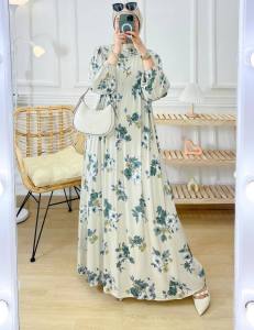K-FASHION Gamis Terbaru Kekinian Baju Model Baru Simple dan Modern Rabela Dress Zoya Rinara Arista Aurel LadyFlow