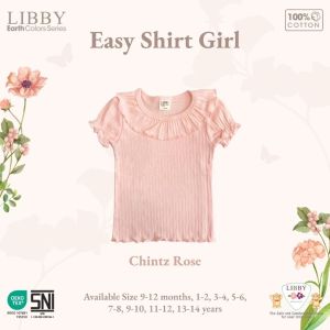 Libby Easy Shirt Girl 0-6 Tahun Earth Series Atasan Anak Perempuan Easyshirt Girl Libby Baby Kaos