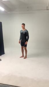 [Toronto2] Mens Long-sleeved Swimsuit Teenager Scuba Diving Surfing Swimsuit Sunscreen Quick-drying Beach Surfing Suit