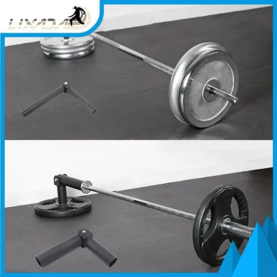 LIXADA T Bar Row Plate Post Landmine Attachment Space Saving Post Insert Landmine Attachment Heavy Duty Steel Easy To Use Compact for Home