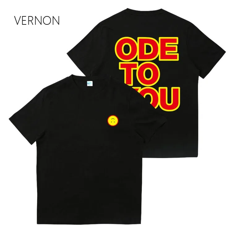 2020 Kpop SEVENTEEN World Tour Ode to You T-shirt Unisex Casual