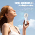 Orashare HF02 Pro Mini Fan Rechargeable 360°Rotatable Handheld Fan Portable Fan 3 Wind Speeds Super Handy and Lightweight Mini Portable Fan  With Mountaineering Buckle Design With Built in 1200mAh Battery Handheld Fan. 