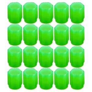 20Pcs Mini Luminous Tire Valve Caps Car Motorcycle Colorful Glowing Valve Cover Tire Wheel Hubs Styling Decors