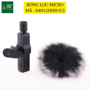 Bông xù bọc mic GOCHECK BOYA RODE giúp livetream ngoài đường phố không bị tiếng ồn xe máy ô tô
