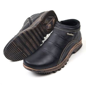 Sepatu Boots Touring Kulit Boot Casual Zipper LAGUALAGA L002