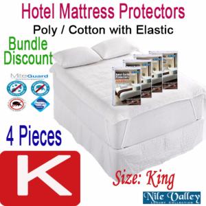 Mattress Protector. 4 Pieces. 5 Star Hotel. Elastic . Sleep Safely