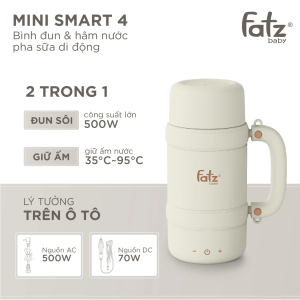 Bình Đu và Hâm Nước Pha Sữa Di Động FATZBABY Các Dòng MINI SMART - Đun sôi Hâm nước Giữ ấm nước pha sữa cầm tay mang đi du lịch