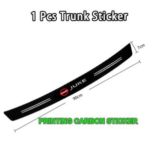 Nissan Juke Stiker karbon print sill plate Sticker carbon mobil pintu bagasi nissan juke
