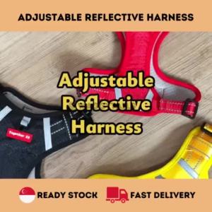 [SG] Adjustable Reflective Dog Harness for Small Medium Large Dogs