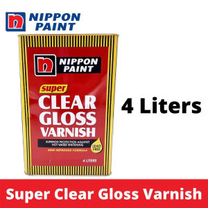 Nippon Paint Super Clear Gloss Varnish 250ML 500ML 1 Liter 4 Liters Waterproof Superior Protection Coating