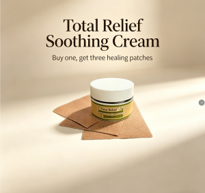 Total Relief Soothing Magnesium & Arnica Body Cream 50g | Magnesium Arnica Body Moisturizer | Soothing Cream for Relief