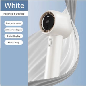 [ Lựa chọn] Quạt cầm taytốc độ gió cao im lặng điều chỉnh tốc độ vô cấp 100lvl với màn hình LED kỹ thuật số