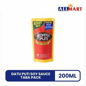 Datu Puti Soy Sauce Taba Pack 200ml - AllMart Online Grocery
