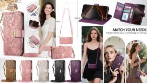 Zipper Wallet Flip Case For Huawei Magic 7 Lite Honor 400 Pro 300 Ultra 200 Smart 100 90 Lite Card Holder Wrist Strap Back Cover2026