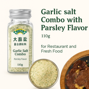 Parsley Garlic Salt All-Natural Seasoning Blend for Boiled Vegetables Salads Grilling Low Sodium No MSG