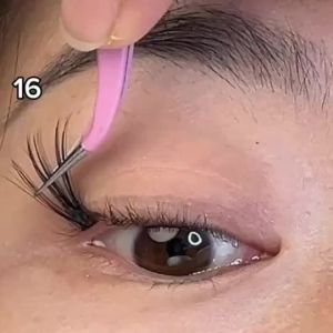 Colorful Brown Individual Cluster Lashes - 200 Pcs Soft Fans DIY At Home (40p D)