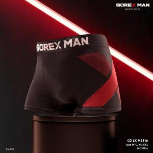 SOREX MAN | CD Celana Dalam Boxer Pria Seamless Microfiber / Dalaman Cowo Rajut Super adem M 3816