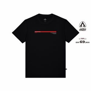 Aerostreet T Shirt Evolution Hitam Kaos T-Shirt Tshirt AAAAA