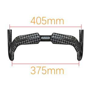 BALUGOE Carbon Fiber Fixed Gear Bike HandleTT Handlebar Track Bike Handle 31.8mm 12K UCI Player Compliant
