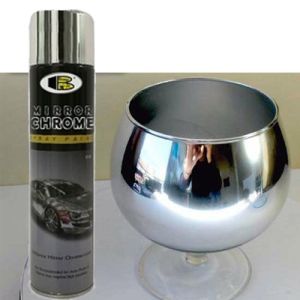 Sơn xịt mạ inox Mirror chrome Bosny (B123) Thái lan.Có hiệu ứng tráng gương dung tích 270ml