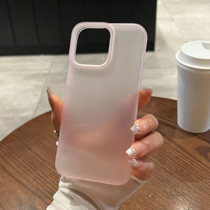 Colorful Colors Matte Clear Phone Casing For iPhone 11 16 Pro Max 15 14 13 12 11 14 Plus 7 8 16Plus XR X XS Max SE 2022 SE2020 casing ponsel Soft Translucent Shockproof Back Cover