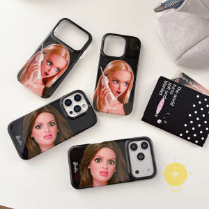 For iPhone 16 Pro Max Case TPU Barbie Phone Case For iPhone 15 Cover 手机壳 Aesthetic Korean Cute
