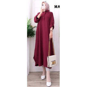 BAJU ATASAN WANITA DEWASA SESILIA TUNIK CRINKLE M L XL