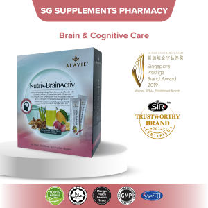 ALAVIE Nutrix-BrainActiv 15s 藻油花旗参健脑益智强记忆力防脑雾延缓大脑衰老营养饮 *Brain Booster Focus Minda DHA EPA*