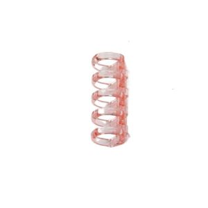 WOODP 10pcs Binding Supplies Loose Leaf Binder Rings 5 Holes Stationery Spring Spiral Rings Binder Transparent Plastic Ring Plastic 5 Ring Plastic Loose Leaf Clip Notebook