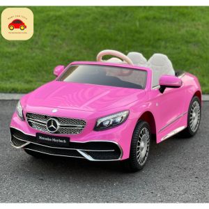 Xe ô tô điện trẻ em mẫu Mercedes-benz Maybach S600 -Ghế nệm da – Bánh cao su - Động cơ lớn [Ship hoả tốc HCM]