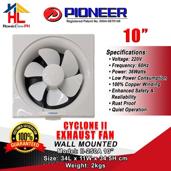 Cyclone 13 Inch Pioneer Exhaust Fan Cyclone II 10 inches | Lazada PH